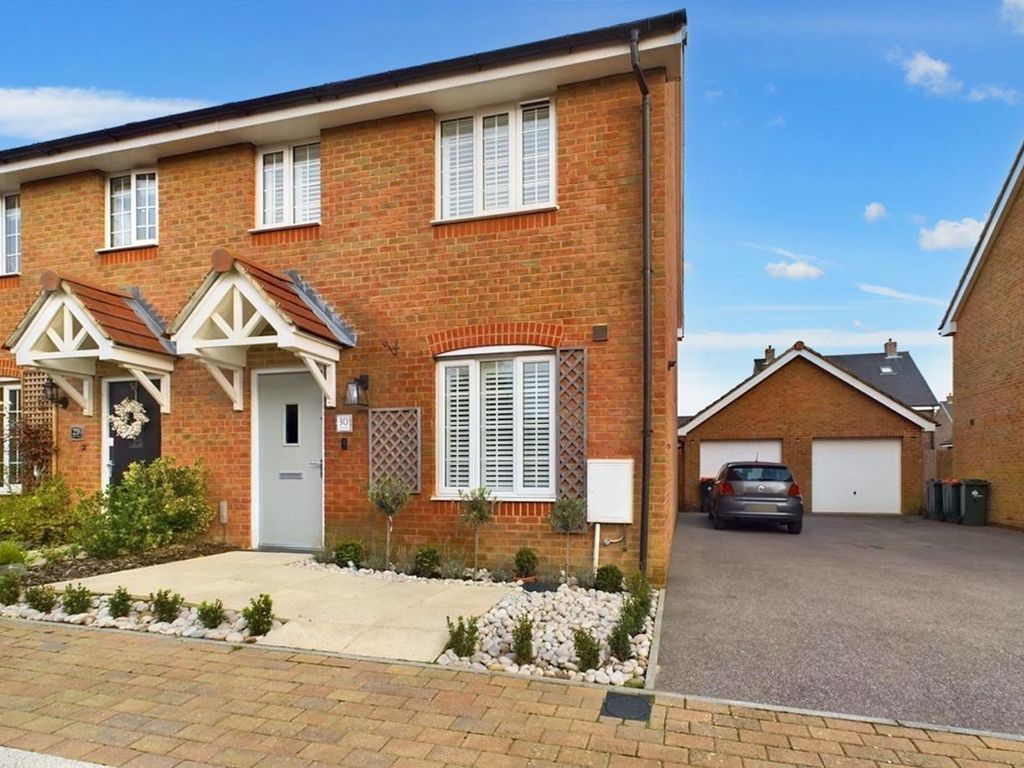 3 bed semi-detached house for sale in Jade Way, Crawley RH10, £435,000