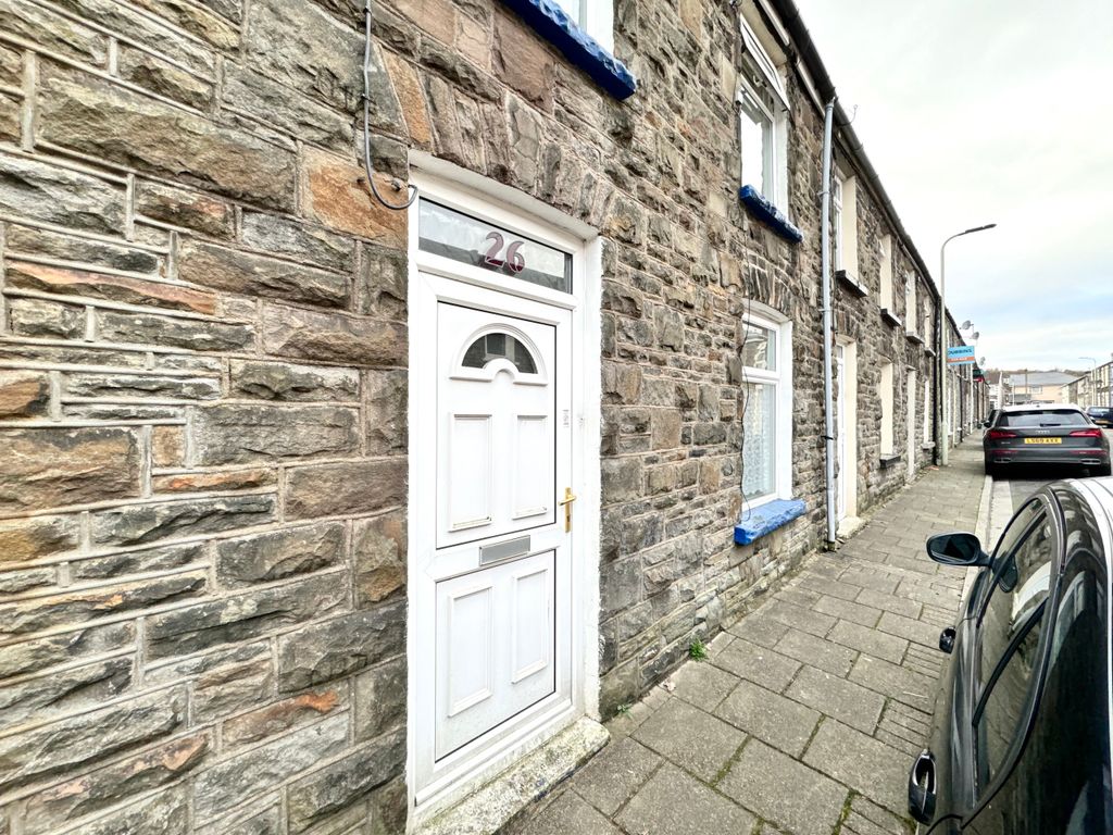 2 bed terraced house for sale in Morgannwg Street, Trehafod, Pontypridd CF37, £89,995