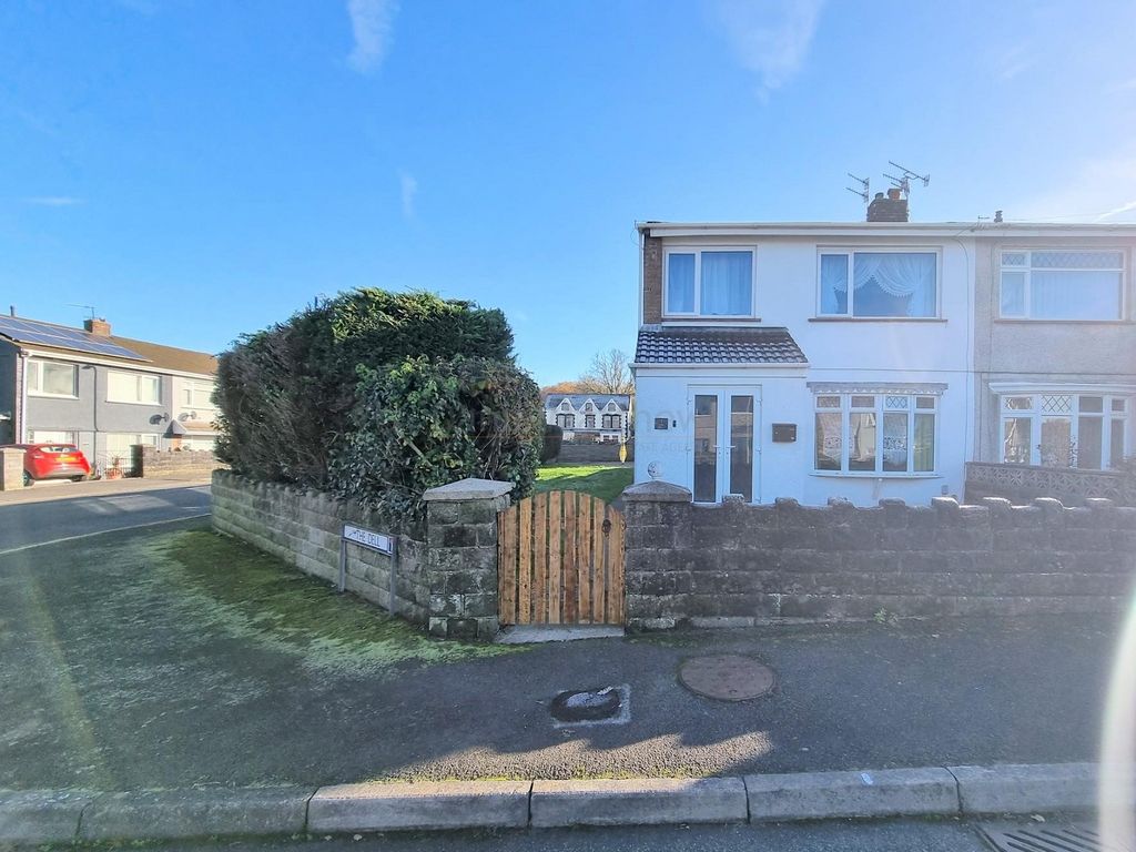 3 bed semi-detached house for sale in The Dell, Bryncethin, Bridgend County. CF32, £249,950