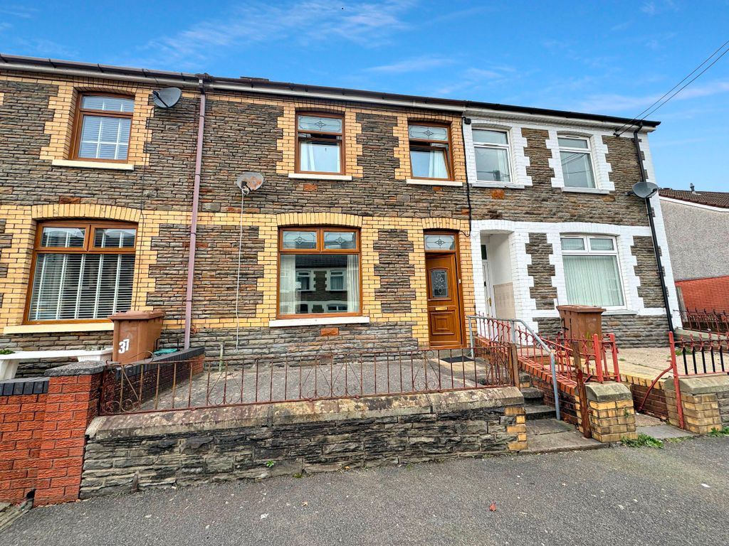 3 bed terraced house for sale in Garden Street, Llanbradach, Caerphilly CF83, £170,000
