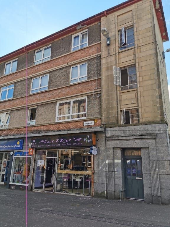 2 bed flat for sale in Cathcart Street, Greenock PA15, £37,500