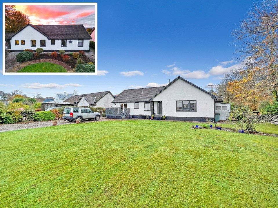 4 bed detached bungalow for sale in Fasgadh, Barcaldine, Argyll, 1Sf, Oban PA37, £380,000