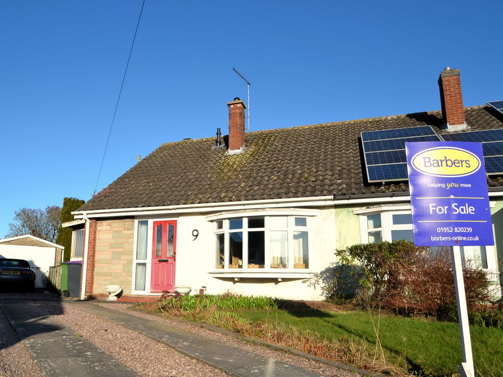 2 bed semi-detached bungalow for sale in Barnmeadow Close, Newport TF10, £190,000