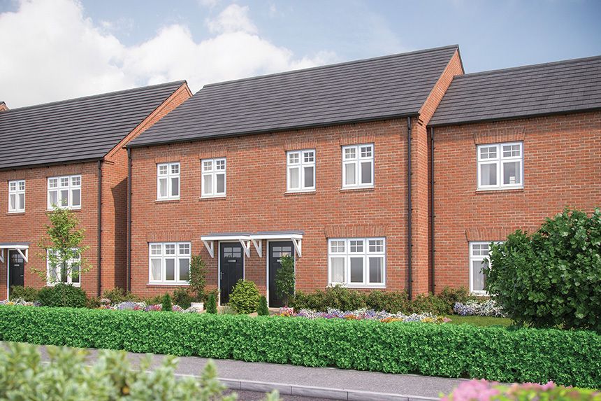 New home, 2 bed terraced house for sale in "The Holly II" at Tewkesbury Road, Coombe Hill, Gloucester GL19, £315,000