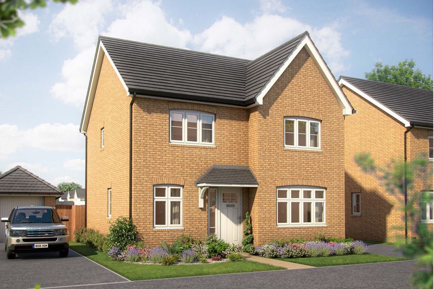 New home, 4 bed detached house for sale in "The Aspen" at Peacock Drive, Sawtry, Huntingdon PE28, £440,000