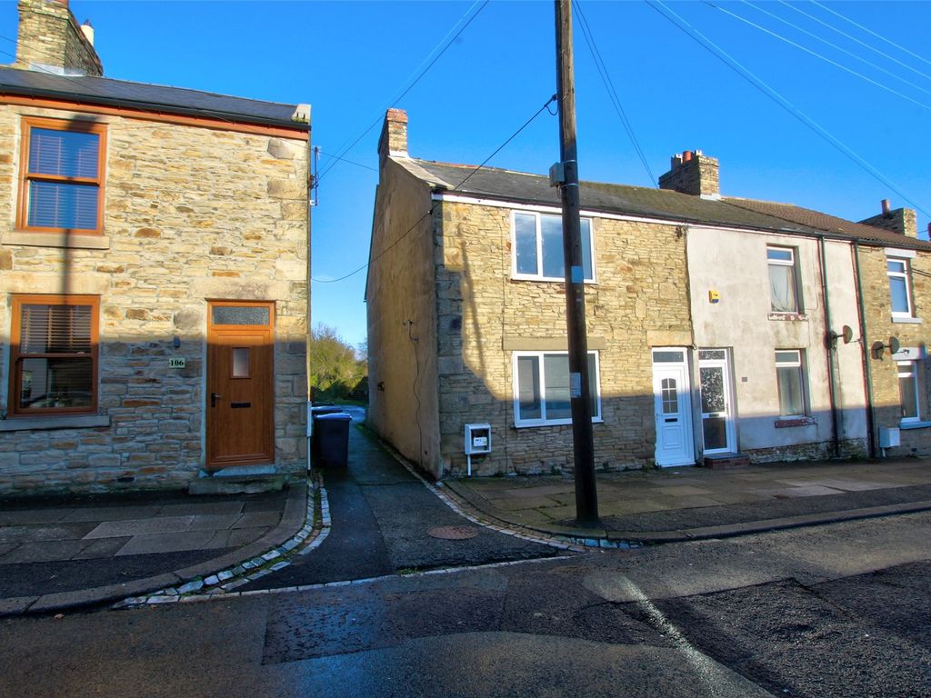 2 bed end terrace house for sale in Front Street, Sunniside, County Durham DL13, £57,000