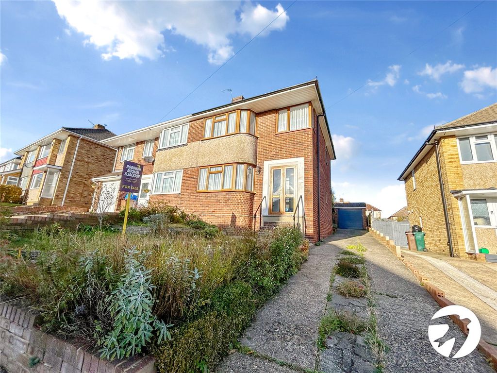 3 bed semi-detached house for sale in Linwood Avenue, Rochester, Kent ME2, £300,000