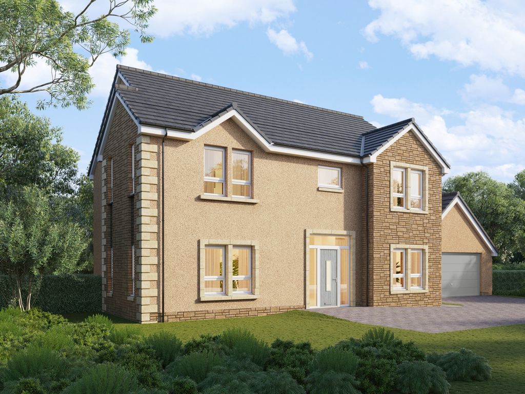 New home, 4 bed detached house for sale in The Manor Park, Dunlop, Kilmarnock KA3, £499,000