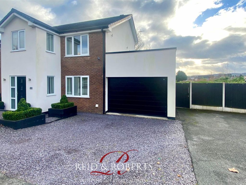 4 bed detached house for sale in Bryn Awelon, Mold CH7, £450,000