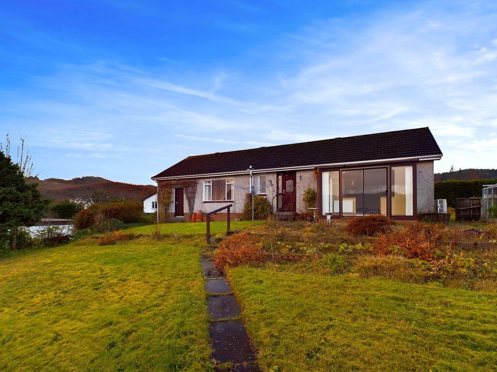 3 bed detached bungalow for sale in Greenbank, Victoria Park, Minard, By Inveraray, Argyll PA32, £250,000