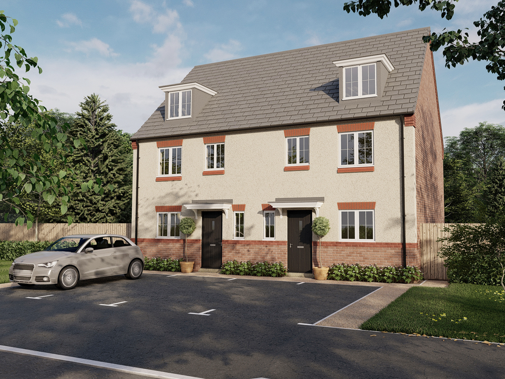 New home, 4 bed semi-detached house for sale in "The Foxcote" at Landseer Crescent, Loughborough LE12, £328,995