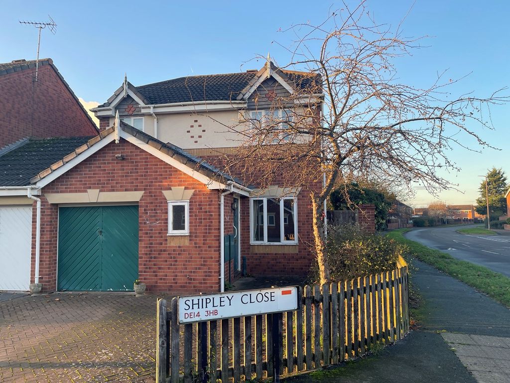 3 bed link-detached house for sale in Shipley Close, Branston, Burton-On-Trent DE14, £249,950