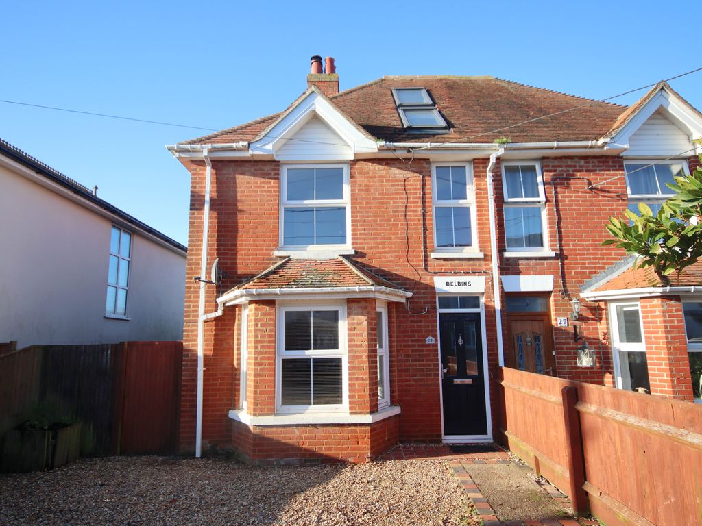 4 bed semi-detached house for sale in Carrington Lane, Lymington SO41, £525,000