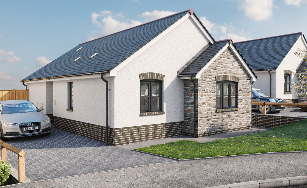 New home, 2 bed detached bungalow for sale in Cornfields Walk, Sageston, Tenby SA70, £265,000