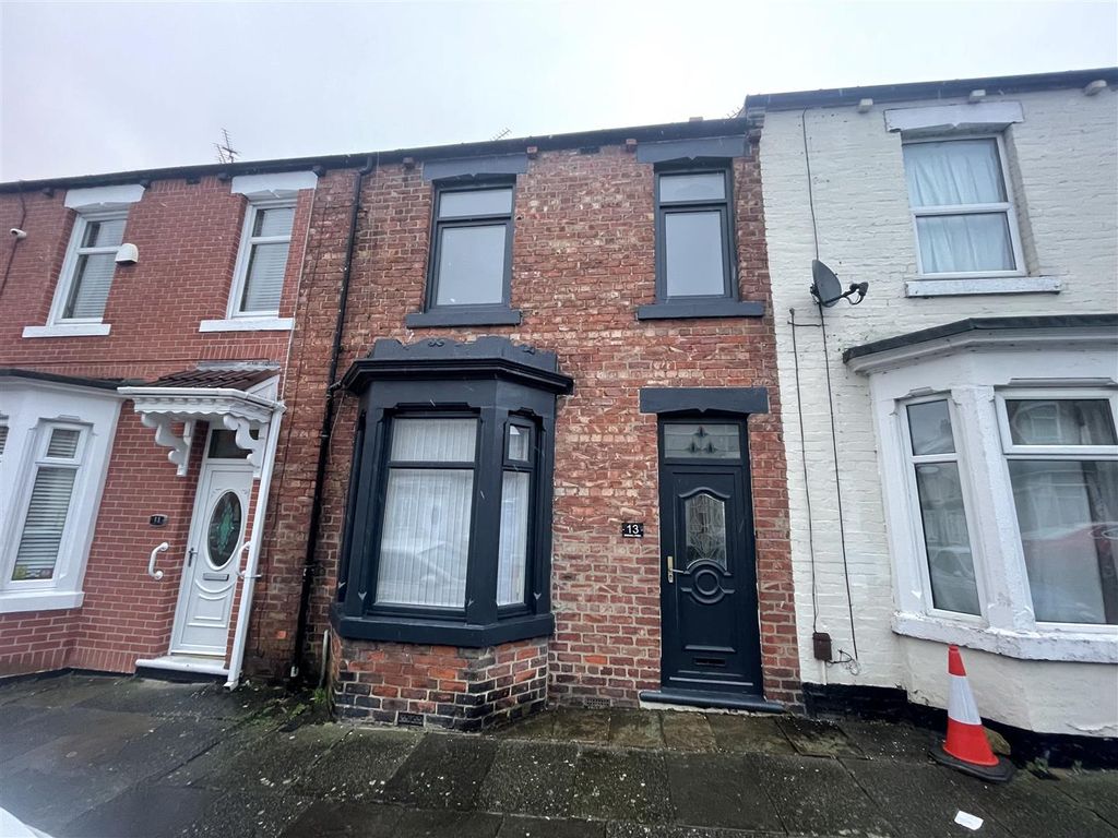 3 bed terraced house for sale in Greenwell Street, Darlington DL1, £105,000
