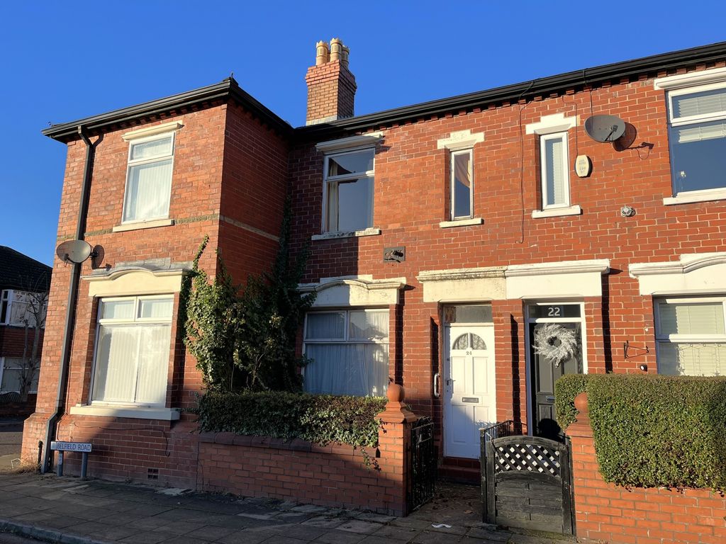 2 bed terraced house for sale in Belfield Road, Reddish SK5, £160,000