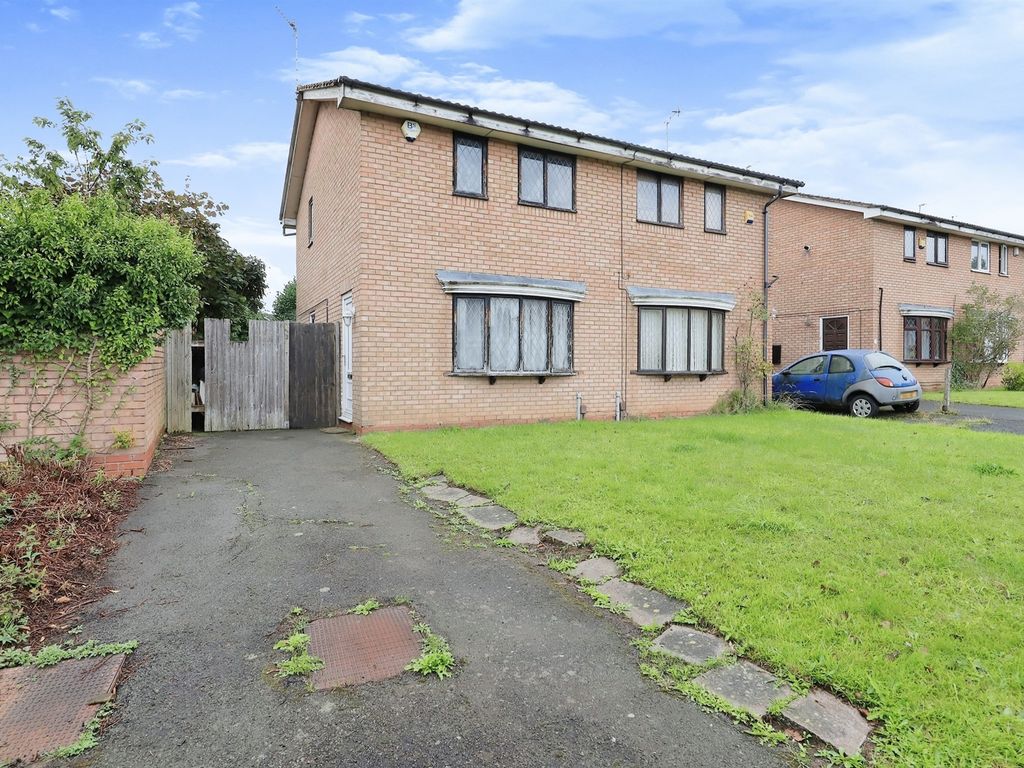 2 bed semi-detached house for sale in Warmley Close, Dunstall, Wolverhampton WV6, £140,000