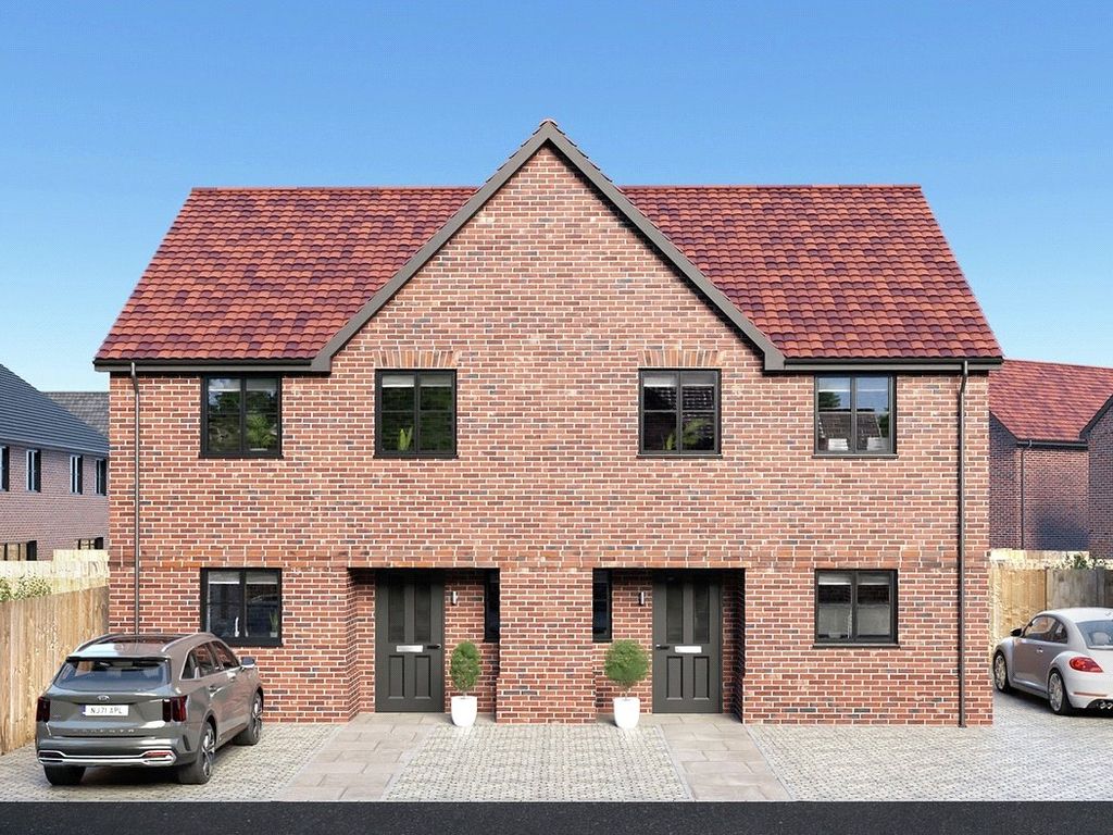 New home, Semi-detached house for sale in Plot 56, The Gables, Norwich Road, Attleborough NR17, £279,950