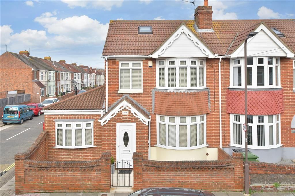 3 bed end terrace house for sale in Stride Avenue, Copnor, Portsmouth, Hampshire PO3, £430,000