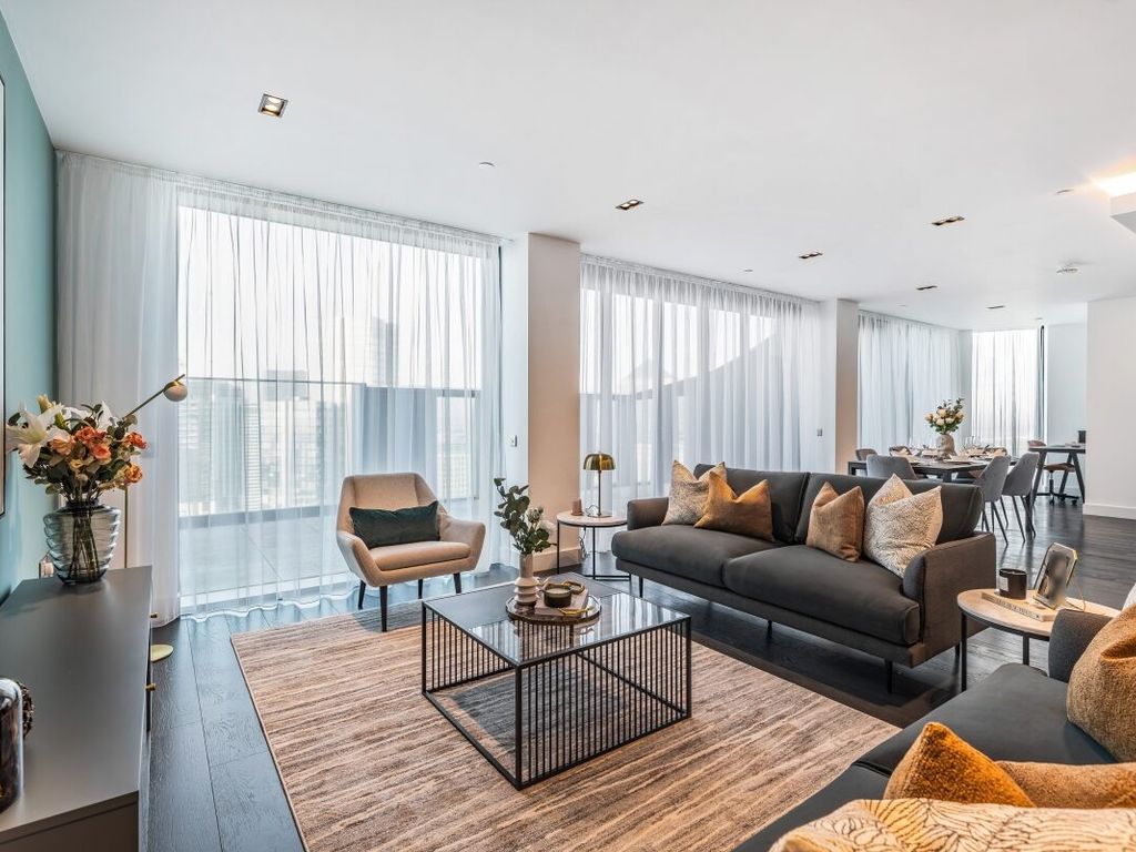 3 bed flat for sale in Marsh Wall, London E14, £1,700,000