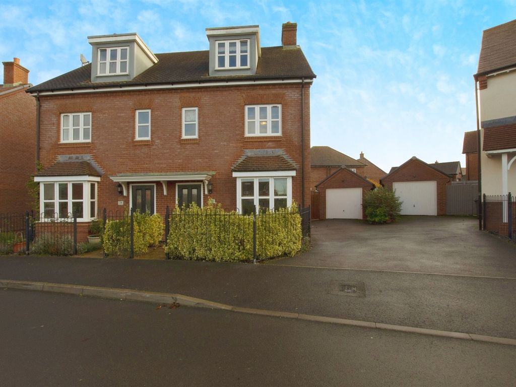 3 bed semi-detached house for sale in Great Amber Way, Amesbury, Salisbury SP4, £345,000