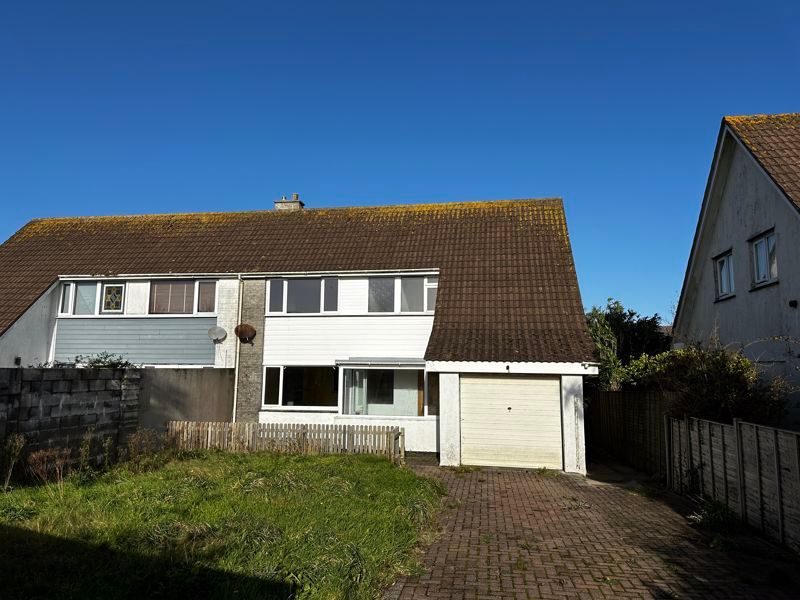 3 bed semi-detached house for sale in Polwithen Drive, Carbis Bay, St. Ives TR26, £395,000