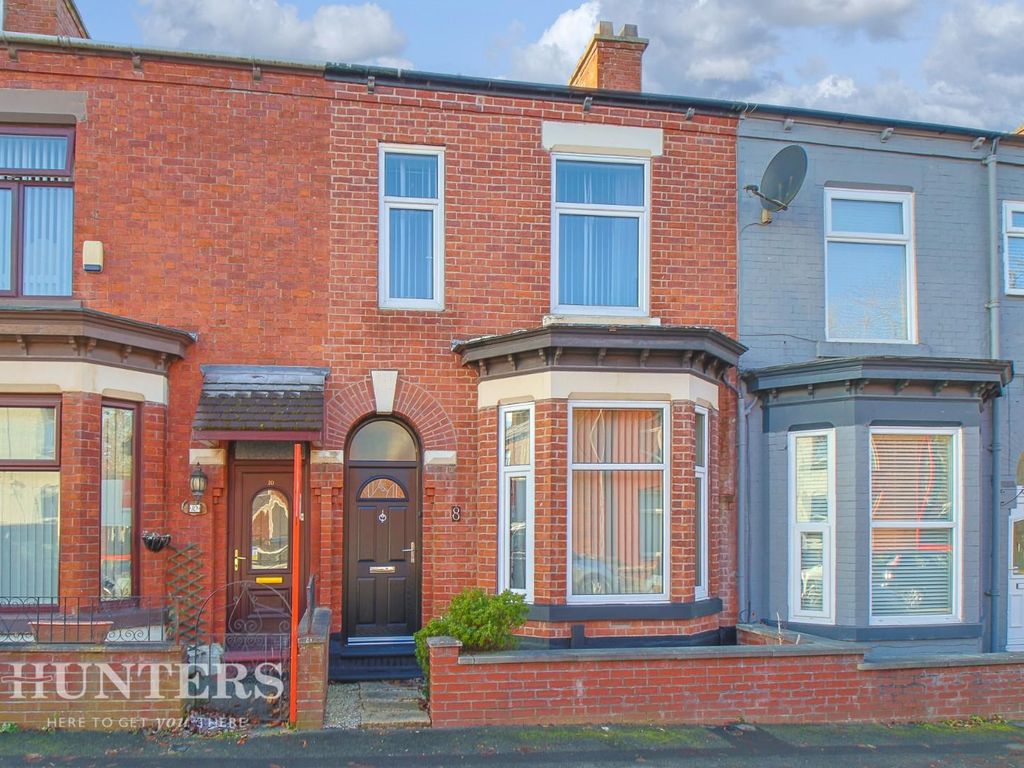 3 bed terraced house for sale in Knowl Street, Hollinwood, Oldham OL8, £170,000