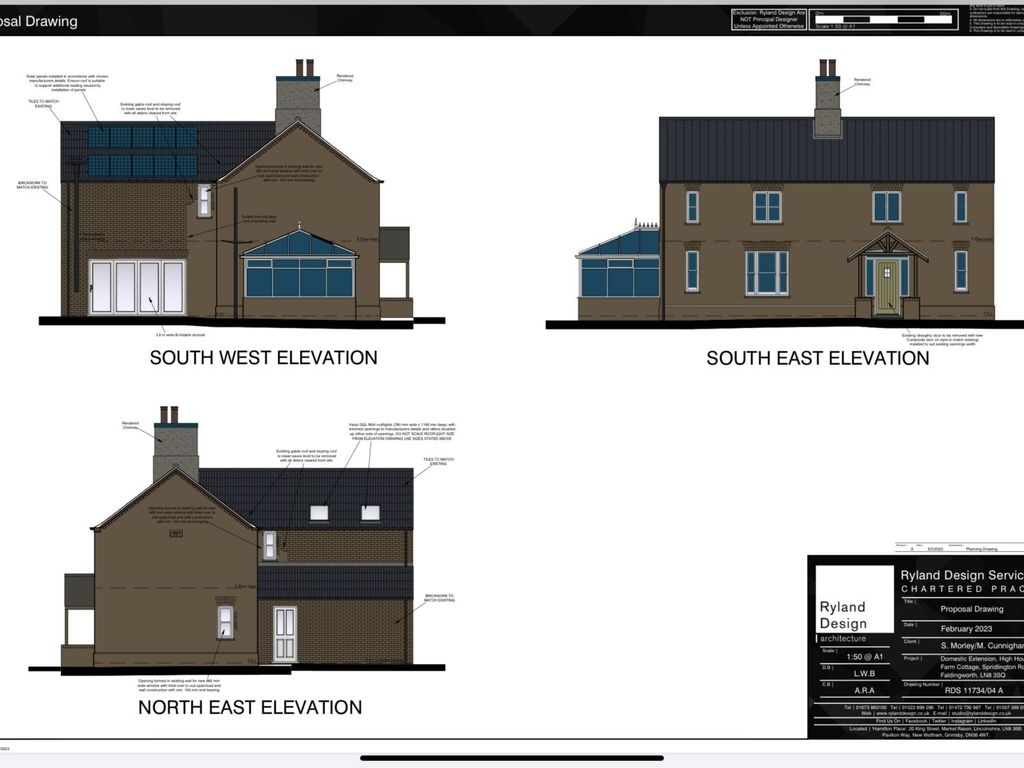 4 bed detached house for sale in Spridlington Road, Faldingworth, Market Rasen LN8, £495,000