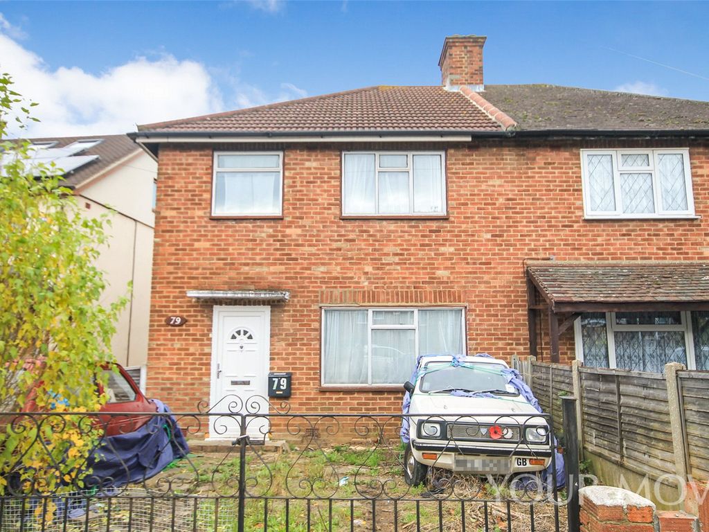 3 bed semi-detached house for sale in Kingshill Avenue, Romford RM5, £325,000