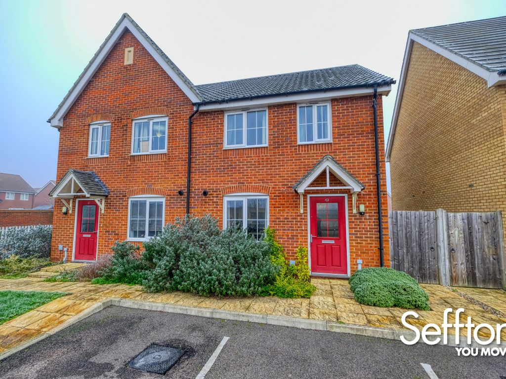 2 bed semi-detached house for sale in Colossus Way, Costessey NR5, £176,250