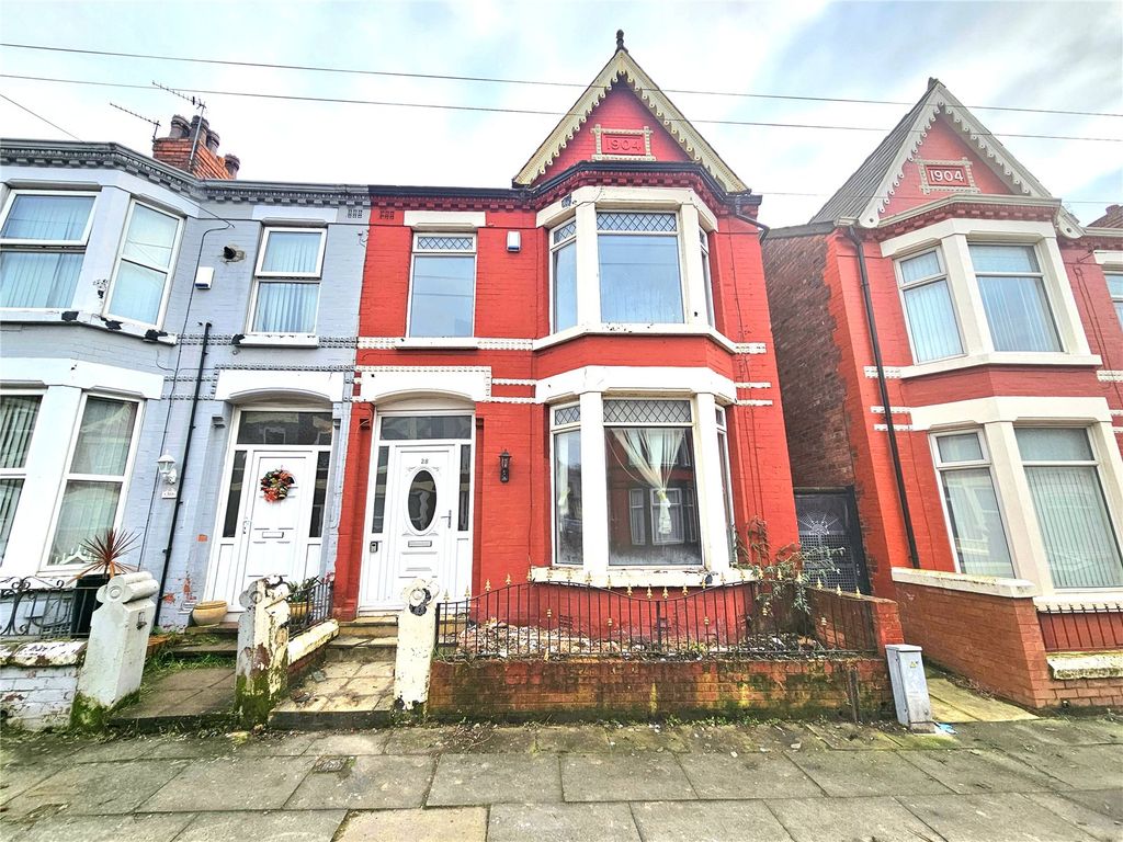 3 bed end terrace house for sale in Sark Road, Liverpool, Merseyside L13, £150,000