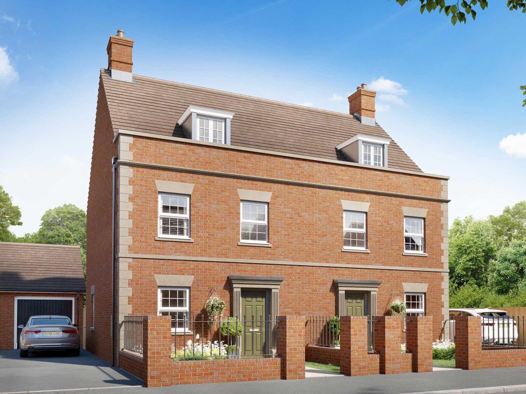 New home, 4 bed terraced house for sale in "The Appletree" at Heathencote, Towcester NN12, £369,950