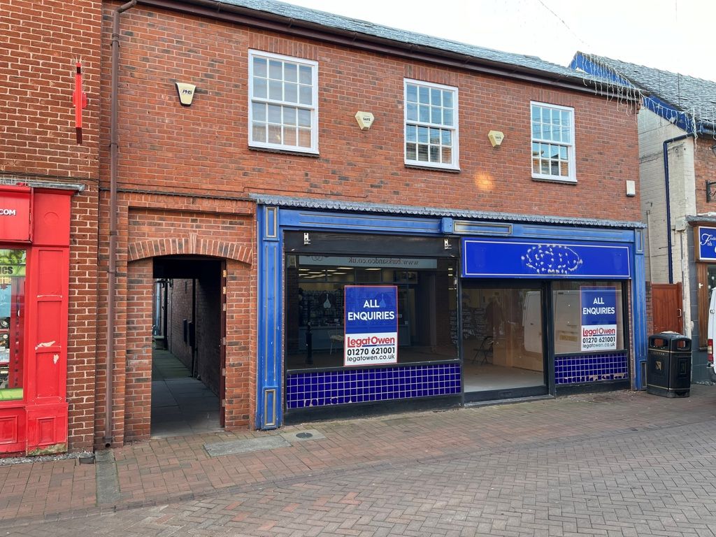 Retail premises to let in 16-18 Pepper Street, Nantwich, Cheshire CW5, £23,250 pa