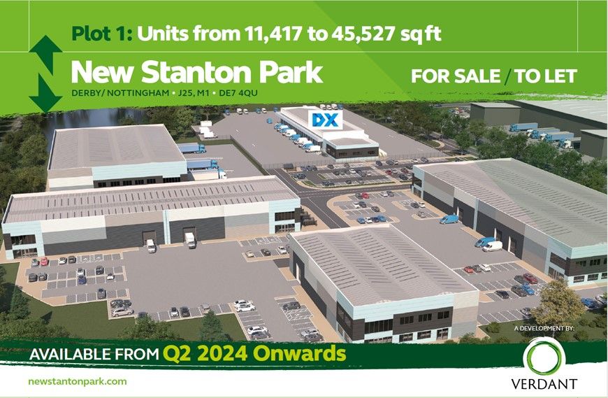 Industrial for sale in Plot 1 New Stanton Park, Derby / Nottingham, M1, Derby DE7, Non quoting