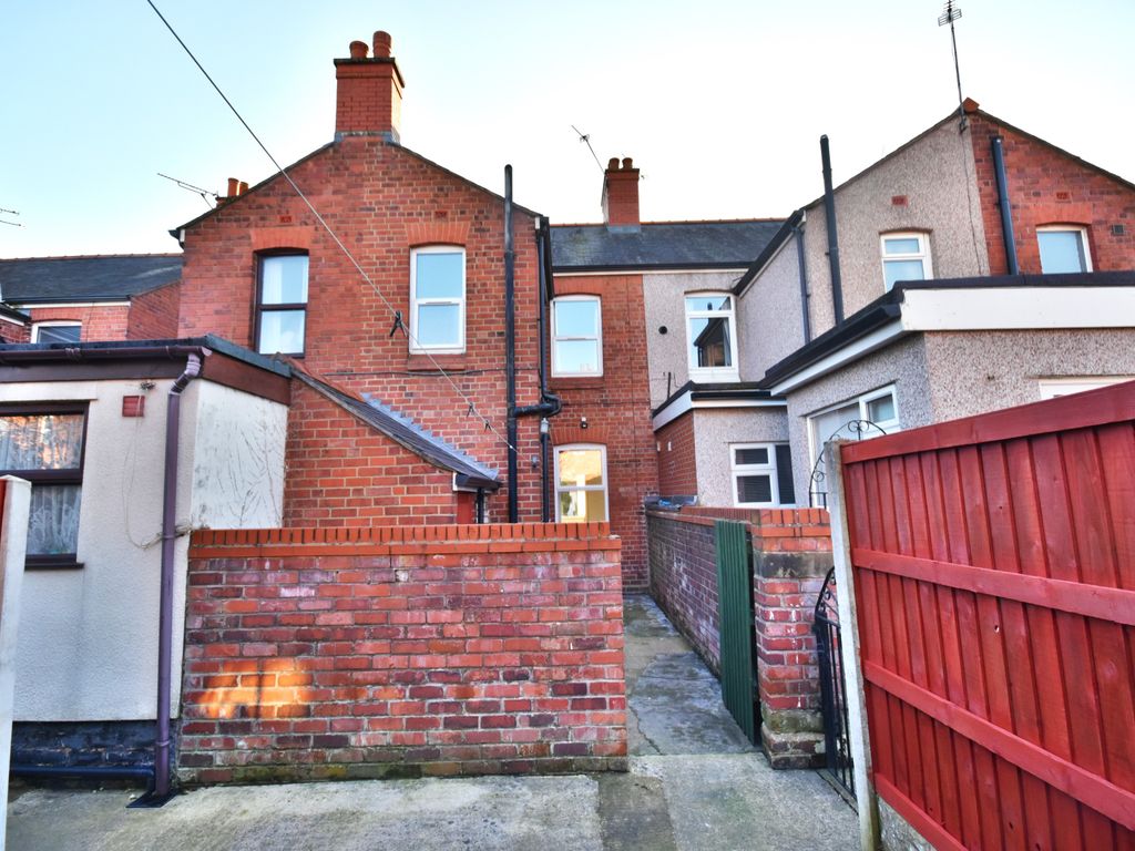 2 bed terraced house for sale in Saxon Street, Wrexham LL13, £130,000