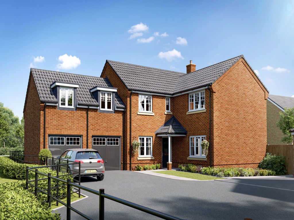 New home, 5 bed detached house for sale in "The Oxford" at Burwell Road, Exning, Newmarket CB8, £610,000