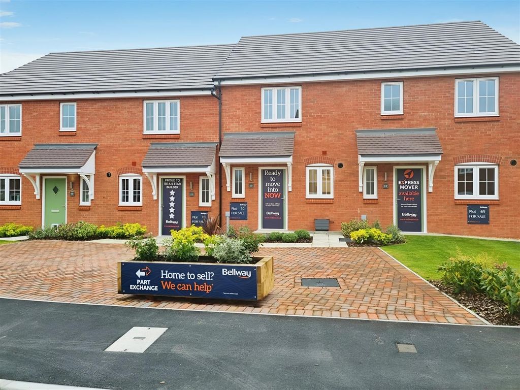 New home, 2 bed town house for sale in Oakamoor Road, Cheadle, Staffordshire ST10, £184,995