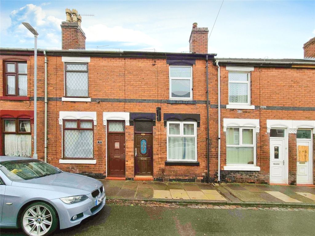 2 bed terraced house for sale in Cliff Street, Smallthorne, Stoke-On-Trent, Staffordshire ST6, £77,500