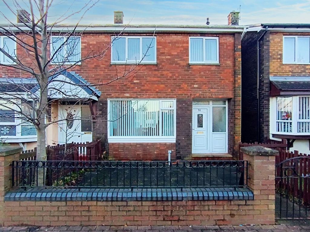3 bed semi-detached house for sale in Bathgate Avenue, Sunderland SR5, £114,950
