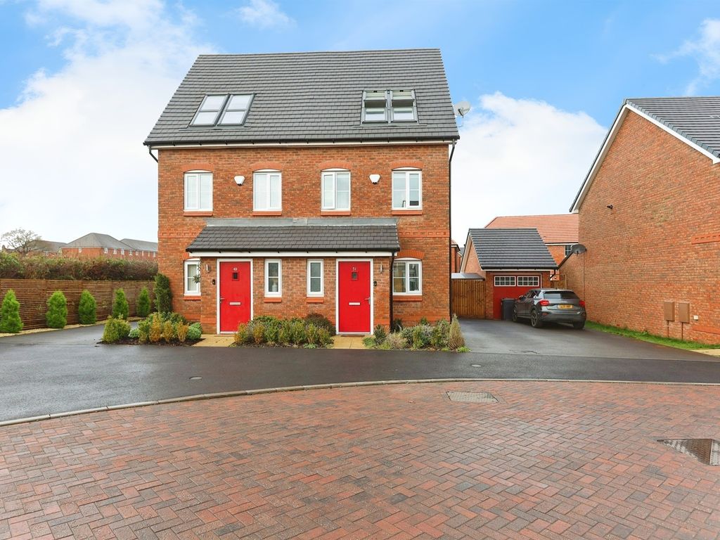 3 bed semi-detached house for sale in Ribbon Avenue, Ansley, Nuneaton CV10, £280,000