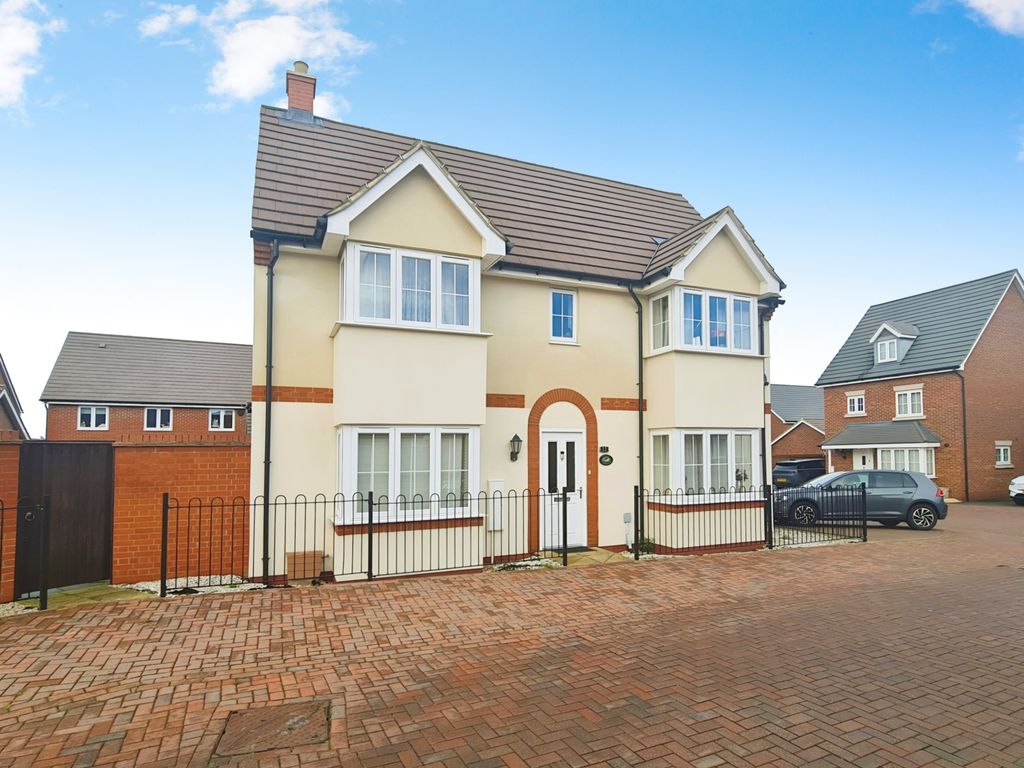 3 bed semi-detached house for sale in Caves Gardens, Marston Moretaine, Bedford MK43, £365,000
