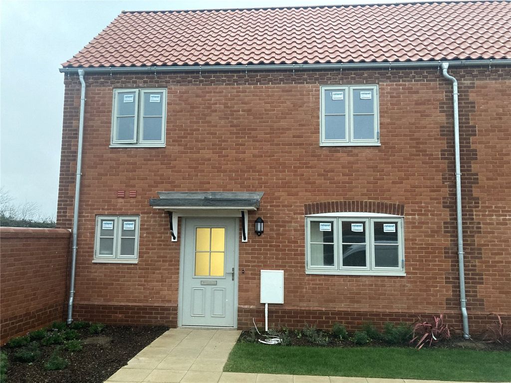 New home, 2 bed end terrace house for sale in Pound Lane, Docking, King's Lynn, Norfolk PE31, £112,500