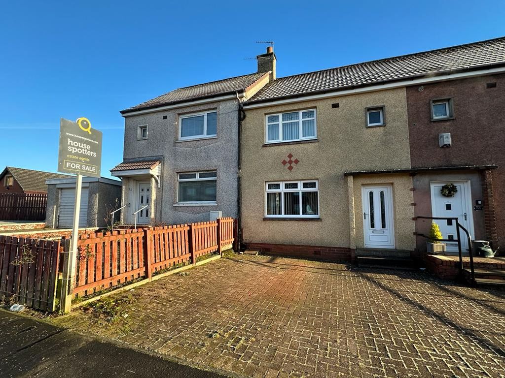 2 bed terraced house for sale in Dyfrig Street, Shotts ML7, £90,000