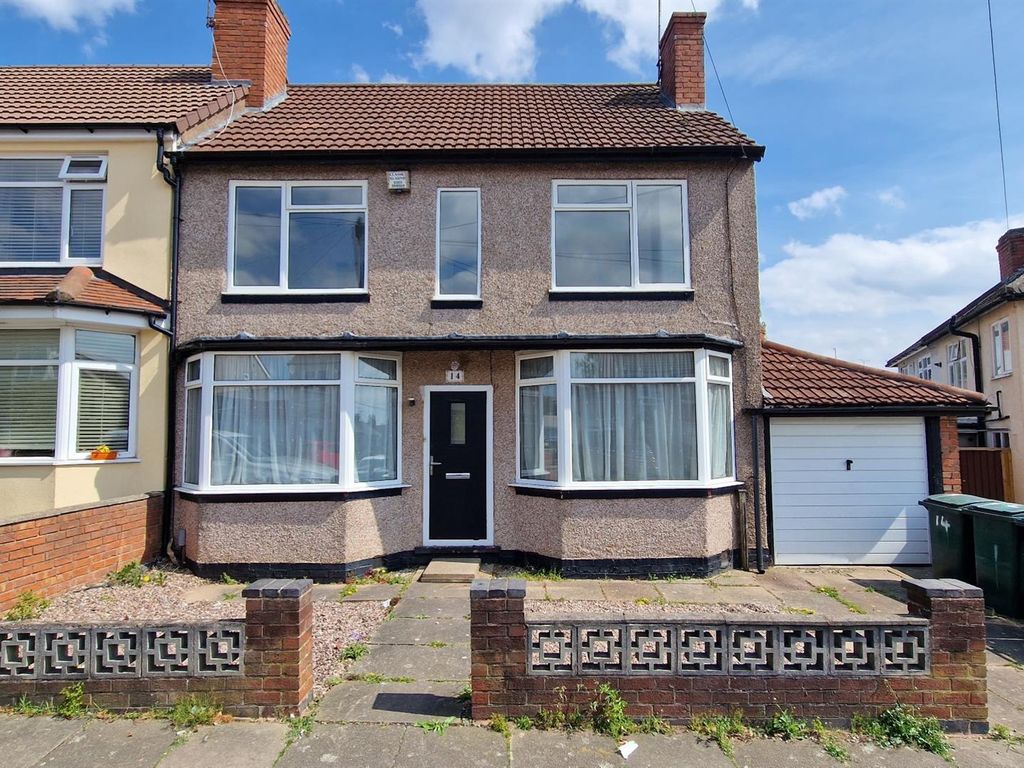 3 bed end terrace house to rent in Browett Road, Coventry CV6, £900 pcm