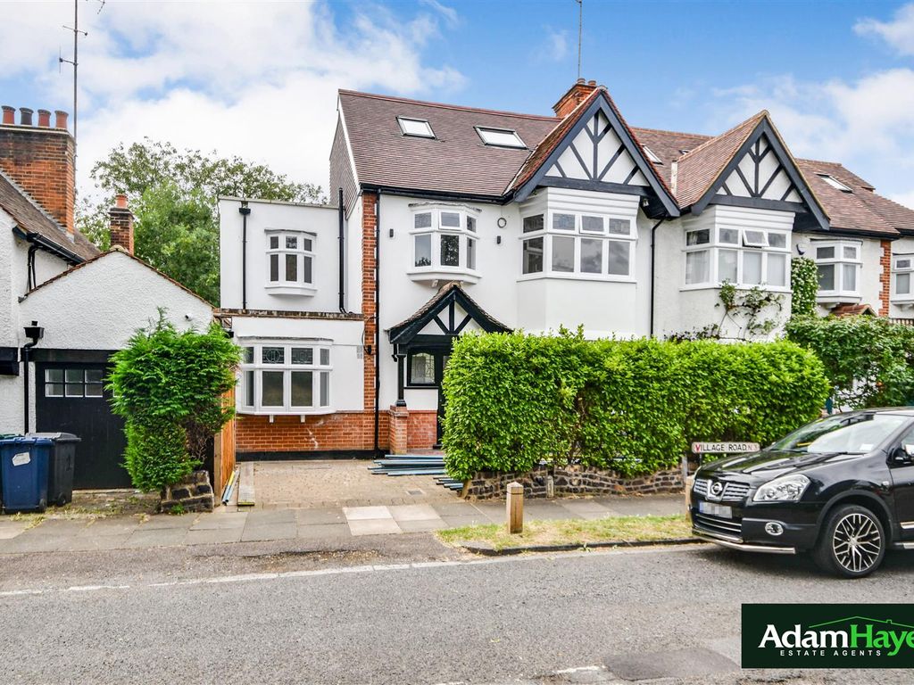 5 bed semi-detached house for sale in Village Road, Finchley Central N3, £1,500,000