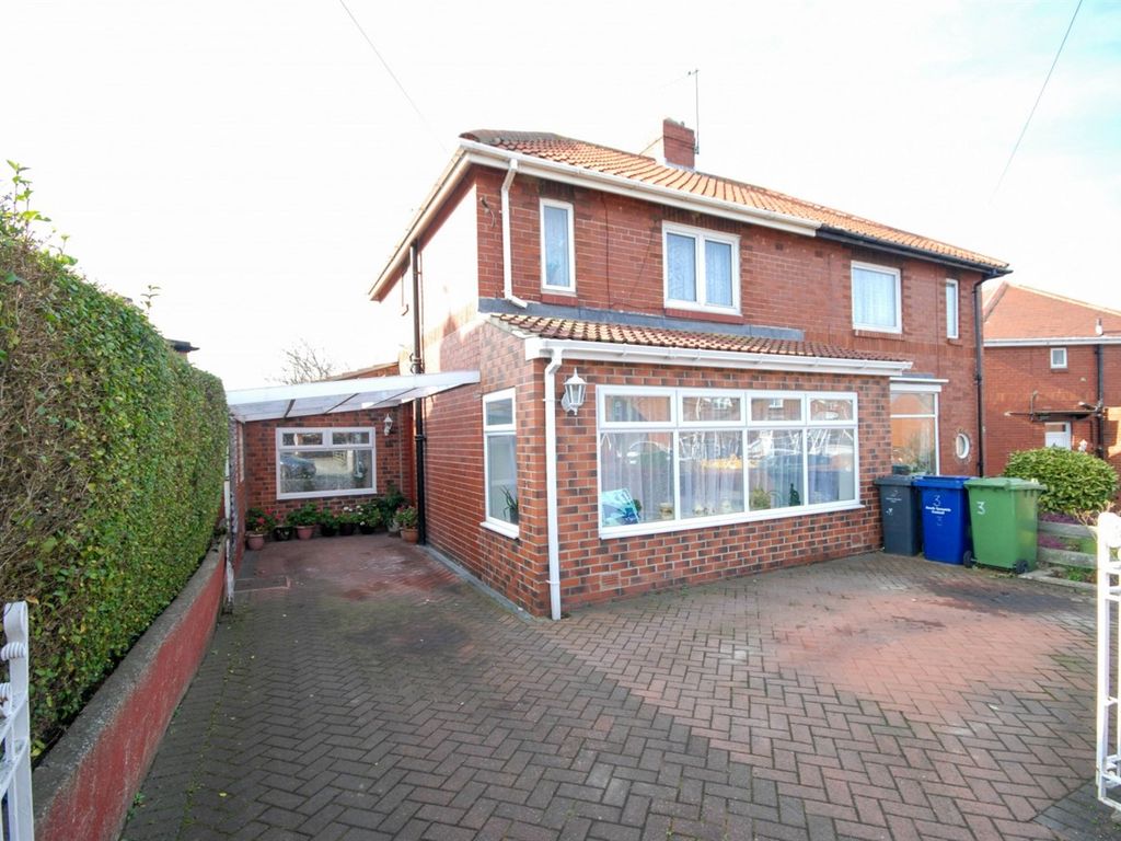 3 bed semi-detached house for sale in Harton Rise, South Shields NE34, £154,000