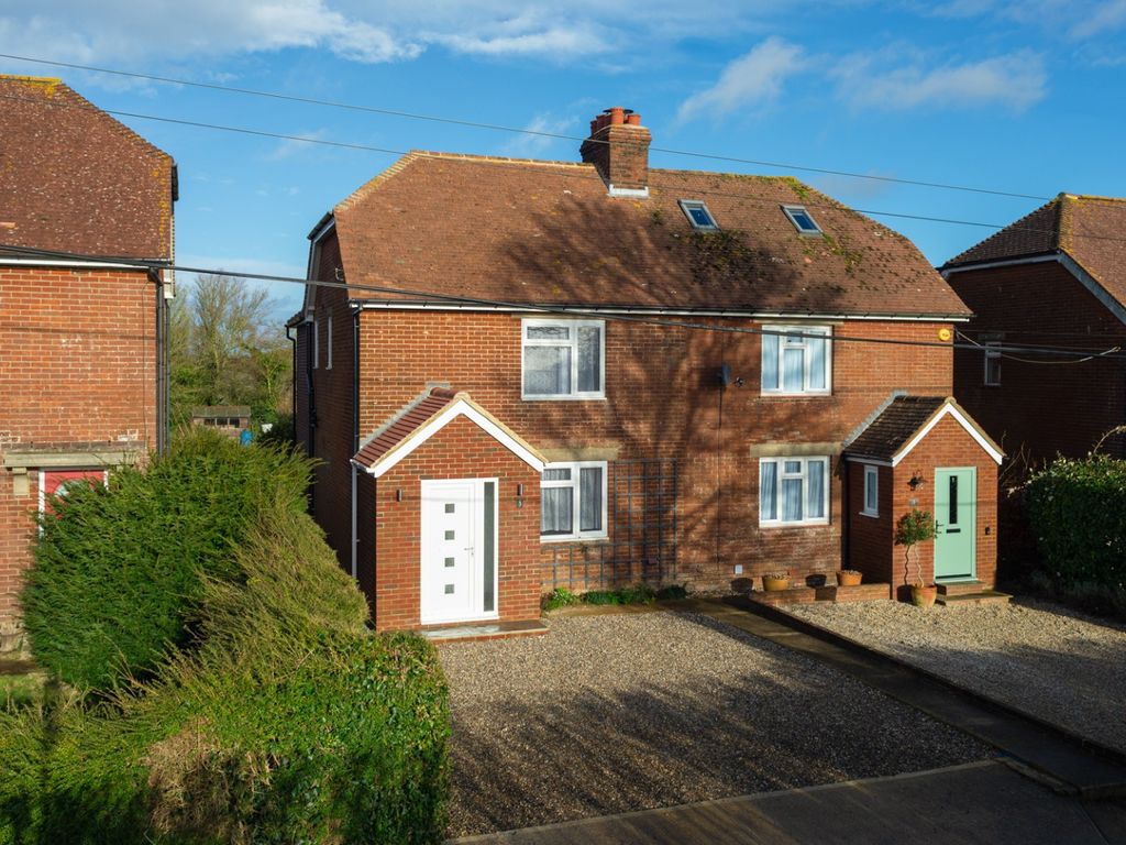 3 bed semi-detached house for sale in Church Lane, Waltham, Canterbury CT4, £400,000