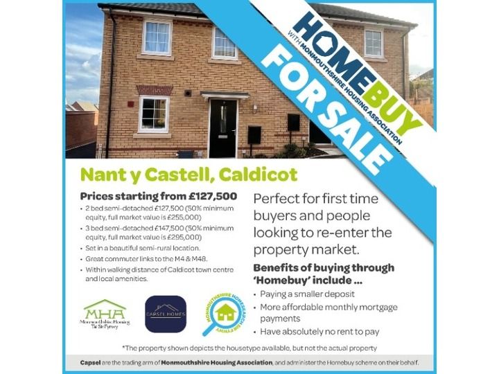 2 bed semi-detached house for sale in Nant Y Castell, Caldicot NP26, £127,500