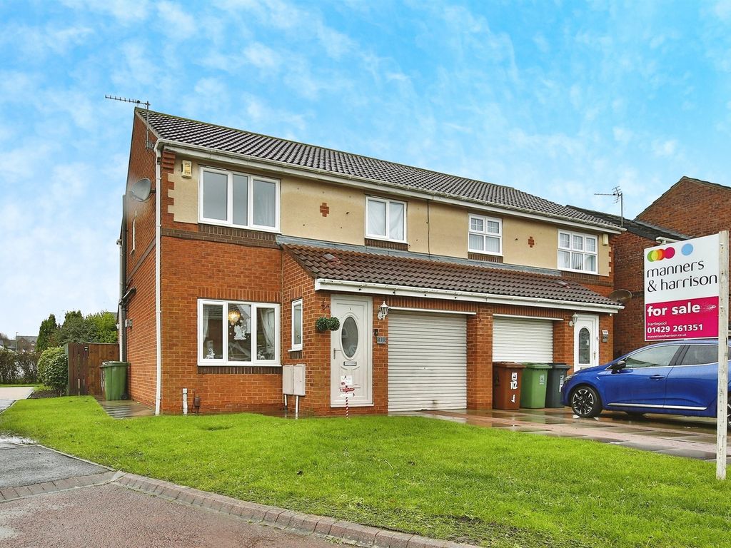 3 bed semi-detached house for sale in Redstart Close, Hartlepool TS26, £155,000