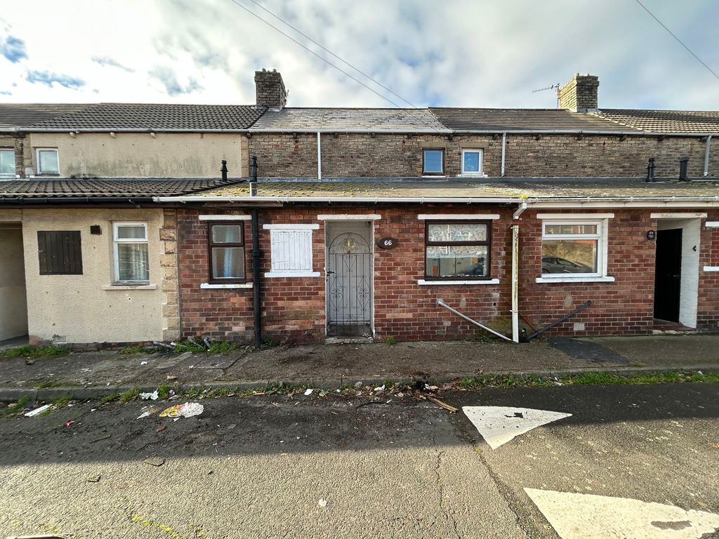 2 bed terraced house for sale in Chestnut Street, Ashington NE63, £30,000